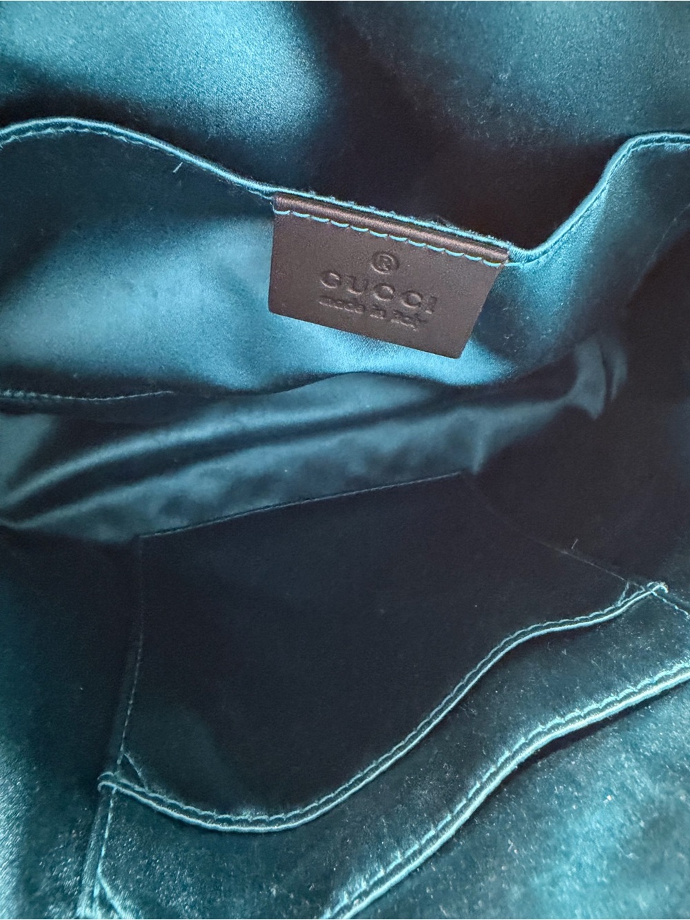 Gucci Black Suede Crossbody with Green and Red Web Stripe AUTHENTIC - Picture 8 of 8